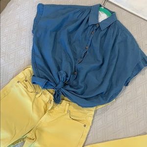 Madewell button front blouse